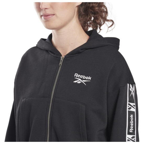 Reebok Γυναικεία ζακέτα Tape Pack Full Zip Reebok Γυναικεία ζακέτα Tape Pack Full Zip